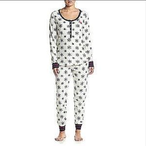 Tommy Hilfiger Printed Thermal Pajama Set | M